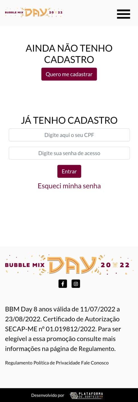 Layout Mobile - Bubble Mix