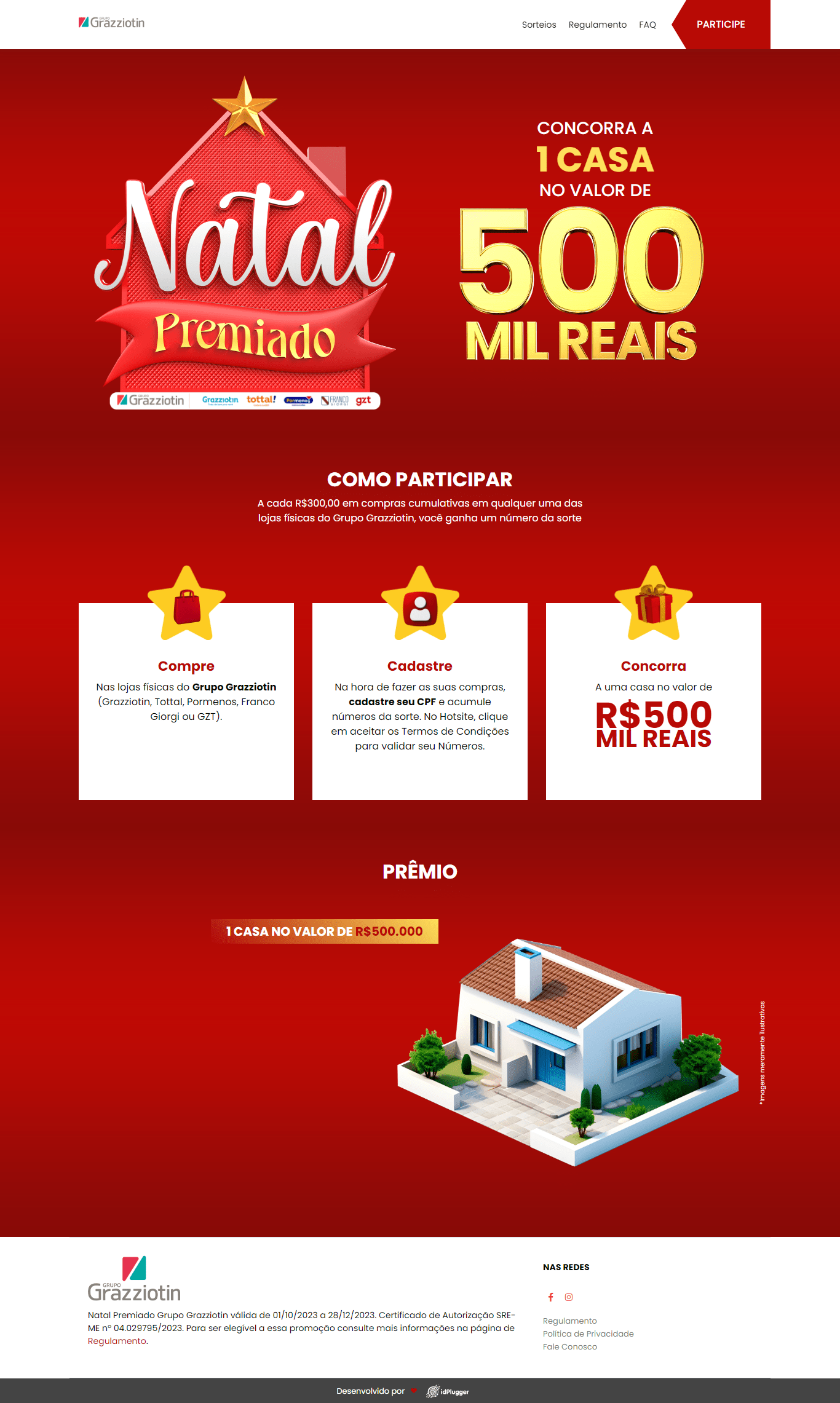 Promoção Natal Premiado Grupo Grazziotin Desktop