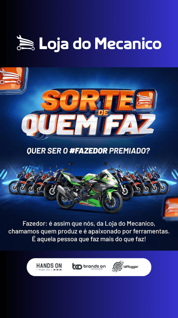 Loja do Mecânico - Promoção Sorte de Quem Faz - Case